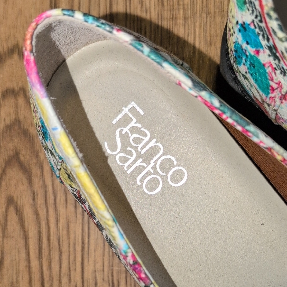 Franco Sarto Multicolor Floral Loafers - Picture 2 of 8